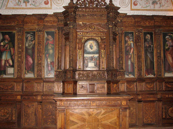 Interior of the Duomo of Spoleto, Umbria